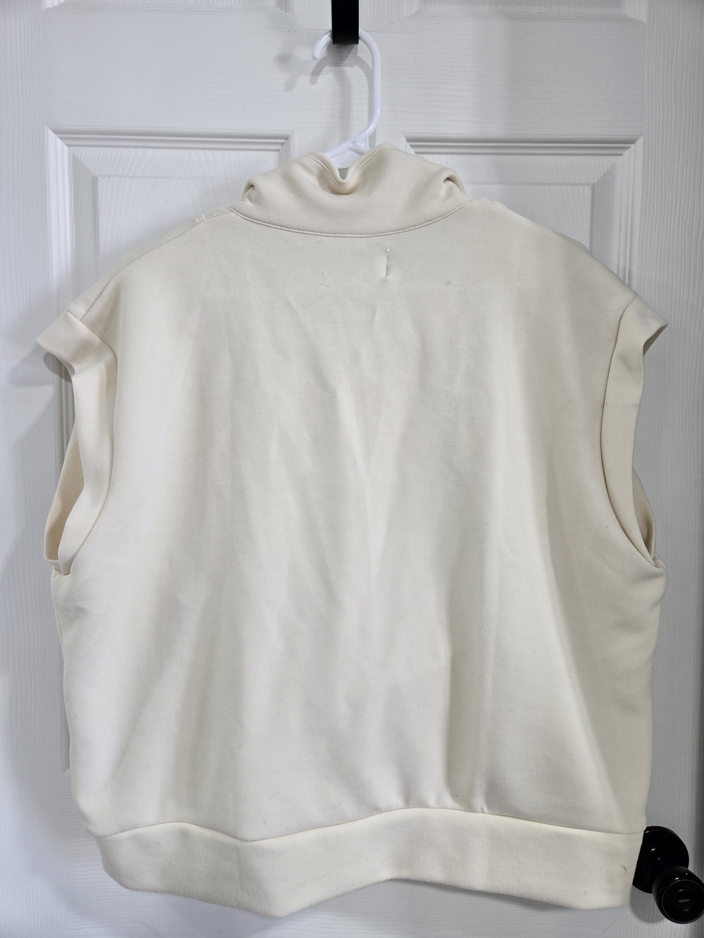 Simply Southern Cream Half-Zip Sleeveless Top - Picture 5 of 5